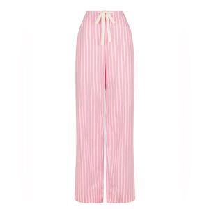 SWF pink and white striped linen trousers. Size large, brand new !